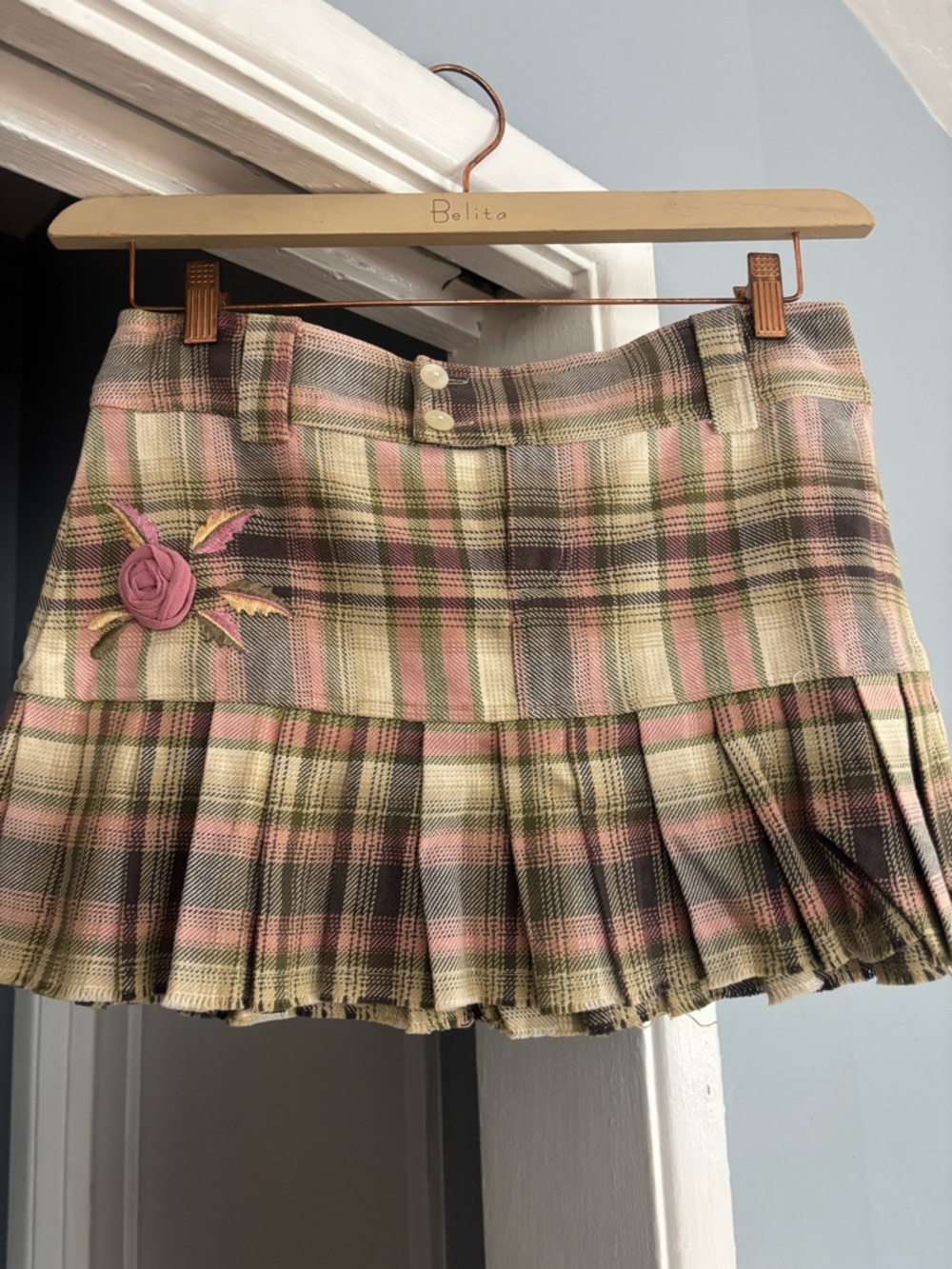 Vintage Y2K Charlotte Russe Plaid Pleated Mini Skirt NWT Sz 5